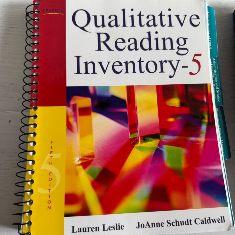 Pearson Qualitative Reading Inventory-5 with Red Spiral Binding